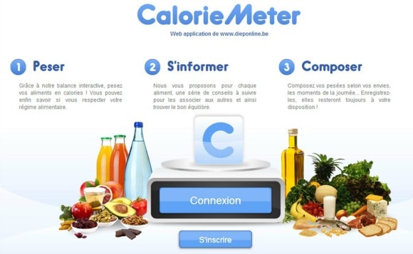 CalorieMeter Dieponline: une webapp&rsquo; pour évaluer son alimentation