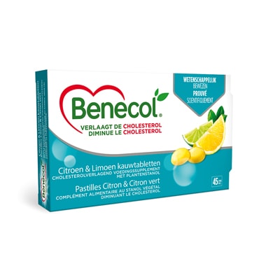 Benecol® kauwtabletten citroen & limoen
