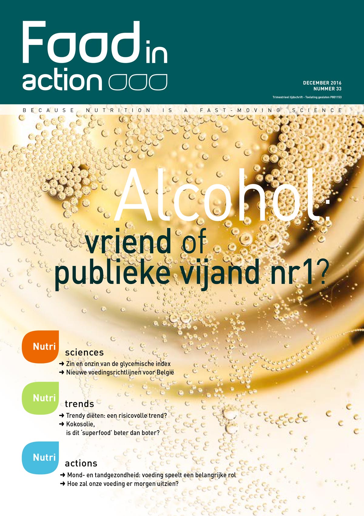 Magazine n°33: Alcohol, vriend of publieke vijand nr1?