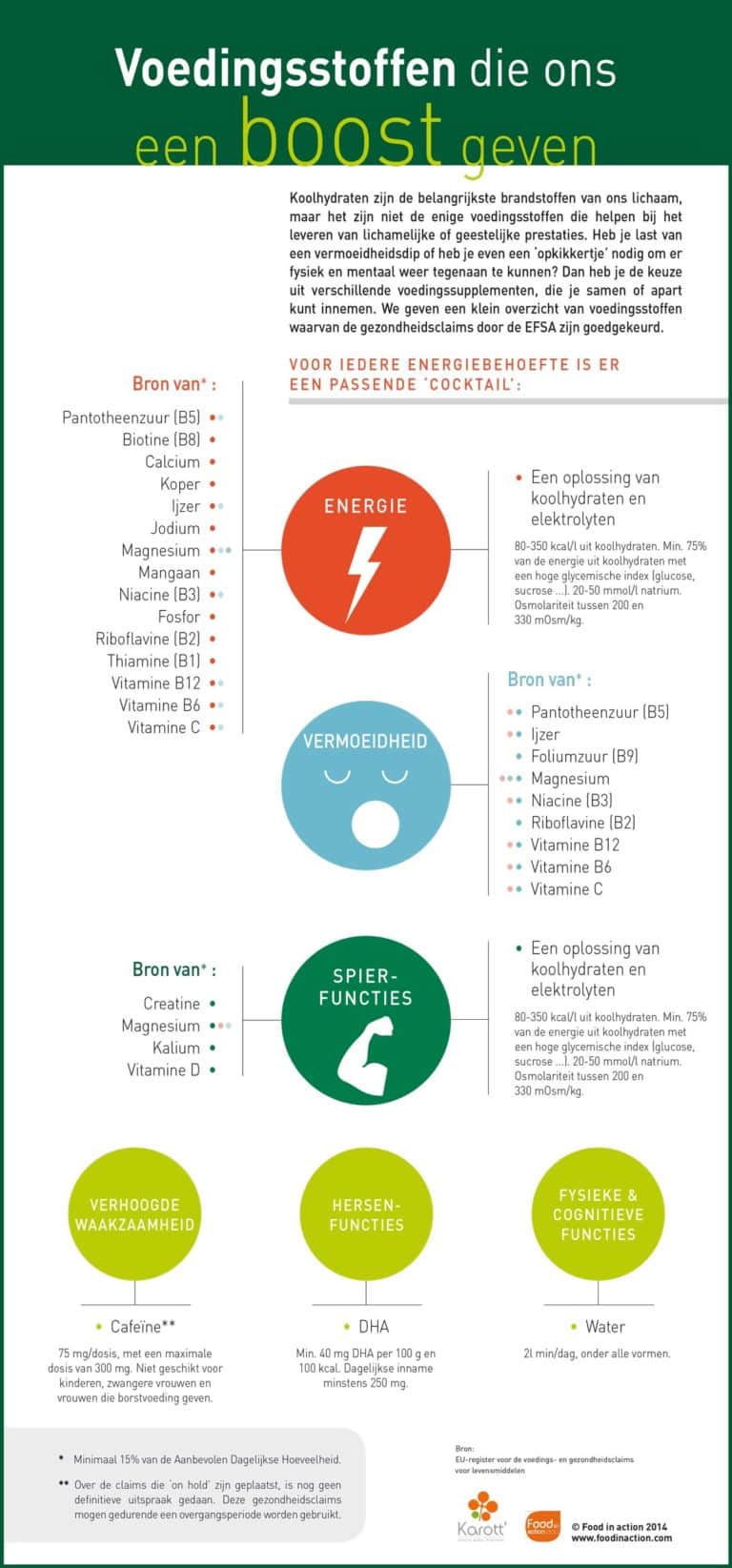 Nutrigraphics: Voedingsstoffen die ons een boost geven