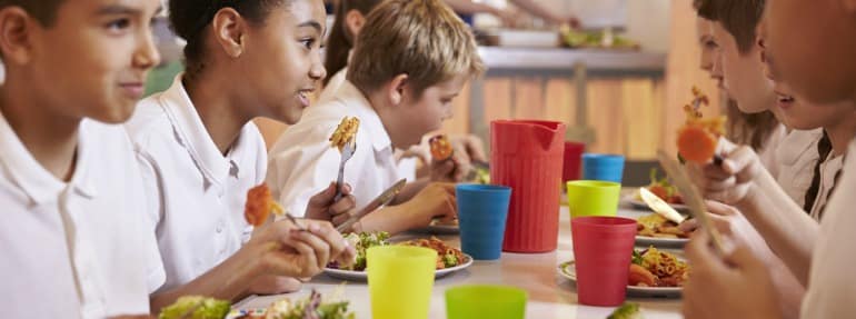 De lunchpauze van kinderen, een kwestie van planning