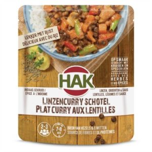 Plat de curry aux lentilles HAK
