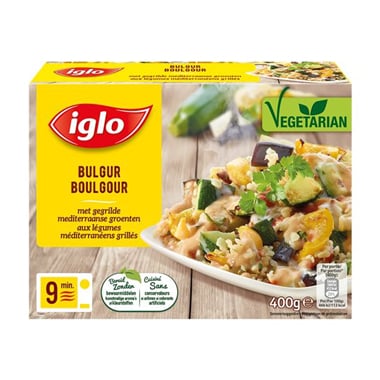 Boulgour aux légumes méditerranéens grillés Iglo