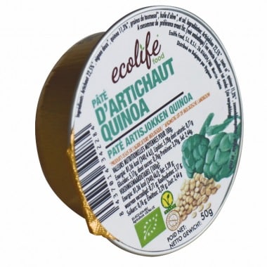 Plantaardige paté van artisjok en quinoa Ecolife® food