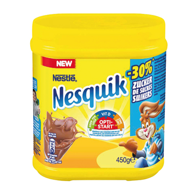 Nesquik® Chocoladepoeder met 30% minder suikers