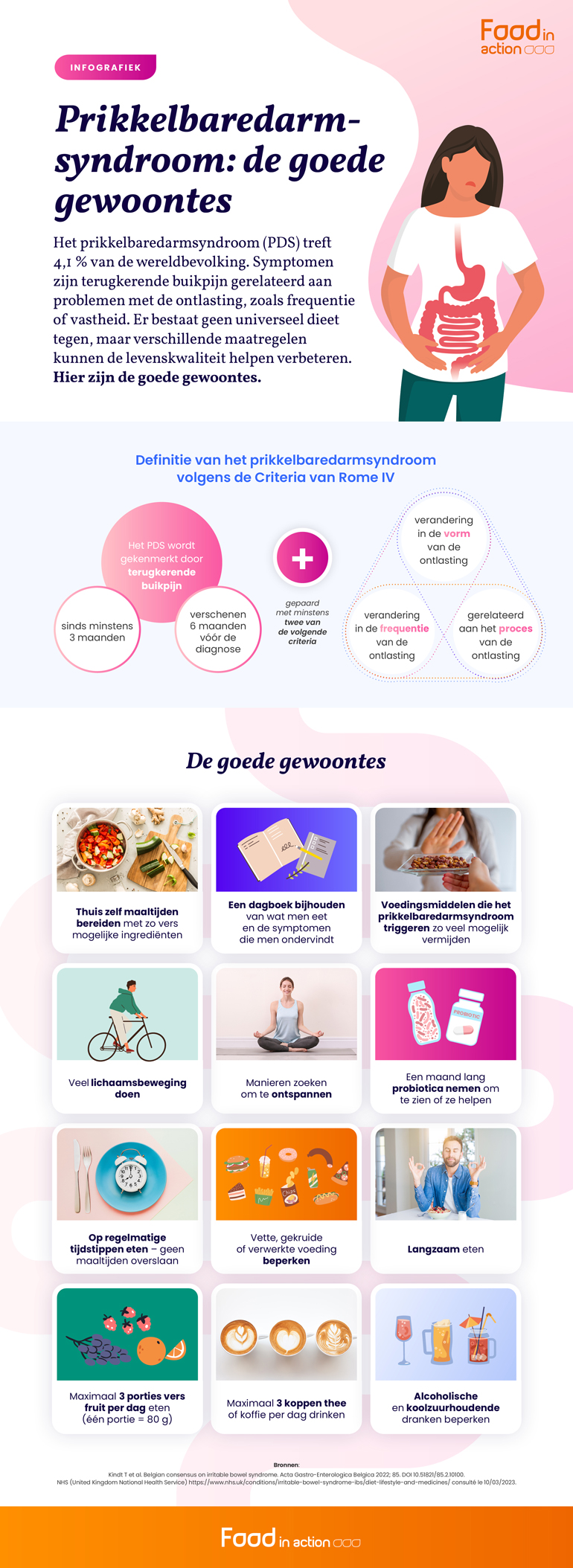 Prikkelbaredarmsyndroom: de goede gewoontes